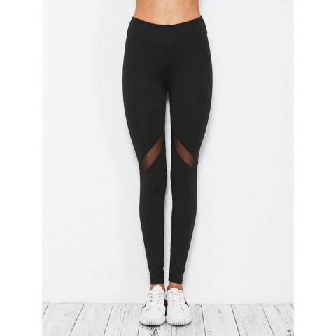 Contrast Paneled Gym Leggings